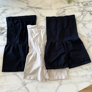 BLANQI EVERYDAY size small black and creme 
Maternity Belly Support Girlshort